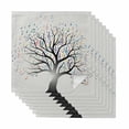 thumbnail image 1 of Cloth Napkins Set of 8 - 20x20 Inches, Music Tree Washable Reusable Table Napkins, Modern Abstract Art Note Branches Soft & Absortbent Dining Napkin for Party Wedding Hotel Restaurant, 1 of 8