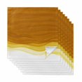 thumbnail image 1 of Cloth Napkins Set of 8 - 20x20 Inches, Ombre Orange Waves Washable Reusable Table Napkins, Abstract Art Gradient Modern Soft & Absortbent Dining Napkin for Party Wedding Hotel Restaurant, 1 of 8