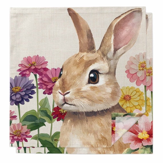 Cloth Napkins Set of 8 - 20x20 Inches, Pink Roses Birds Washable ...