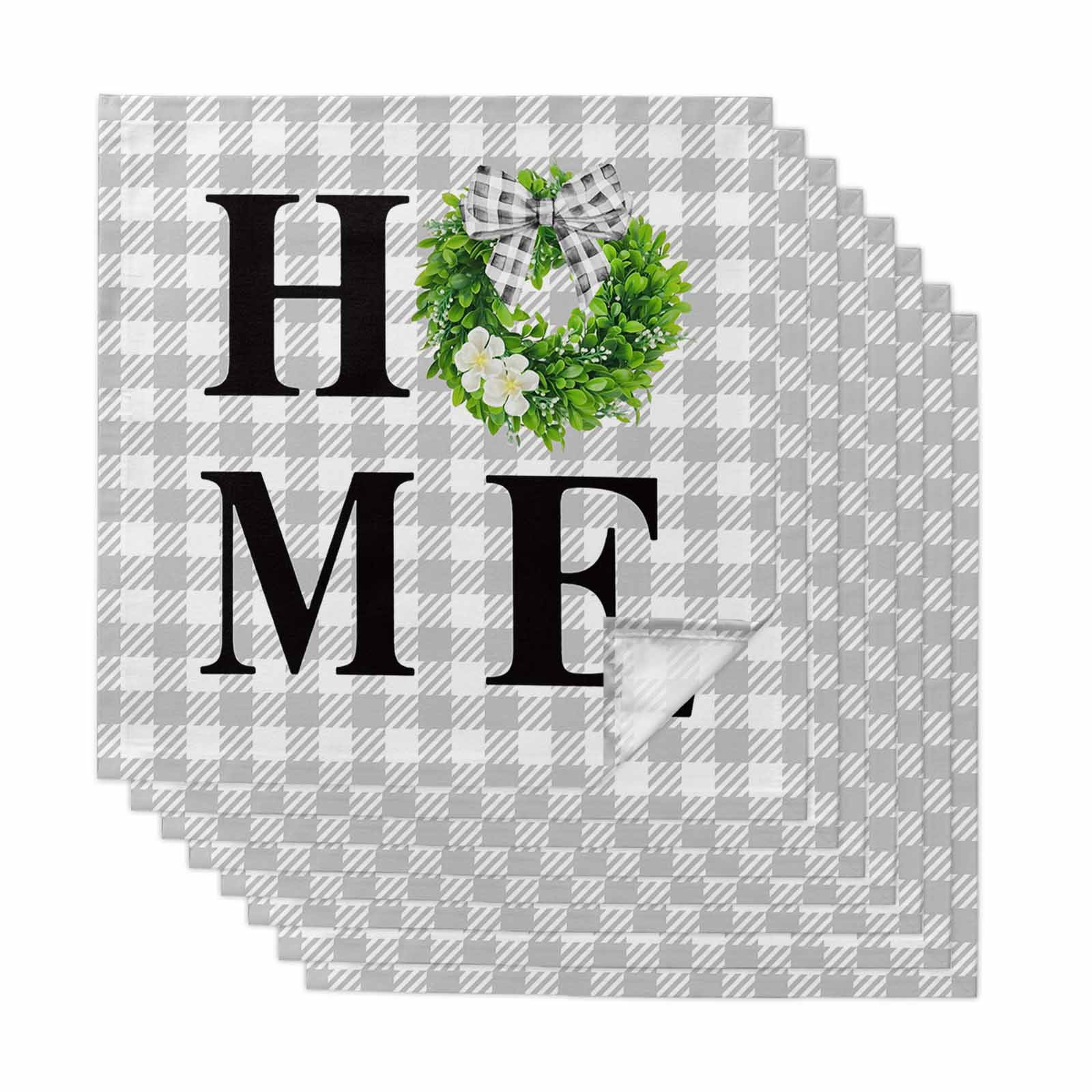 Cloth Napkins Set of 8 - 20x20 Inches, Rustic Home Washable Reusable ...