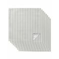 thumbnail image 1 of Cloth Napkins Set of 8 - 20x20 Inches, Sage Green Striped Washable Reusable Table Napkins, Sage Green White Stripes Farmhouse Soft & Absortbent Dining Napkin for Party Wedding Hotel Restaurant, 1 of 8