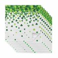 thumbnail image 1 of Cloth Napkins Set of 8 - 20x20 Inches, St. Patrick's Day Washable Reusable Table Napkins, Spring Lucky Shamrocks Rustic Leaves Soft & Absortbent Dining Napkin for Party Wedding Hotel Restaurant, 1 of 8