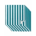 thumbnail image 1 of Cloth Napkins Set of 8 - 20x20 Inches, Teal Striped Washable Reusable Table Napkins, Simple Art Vertical Stripe Farmhouse Soft & Absortbent Dining Napkin for Party Wedding Hotel Restaurant, 1 of 8