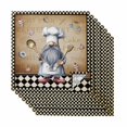 thumbnail image 1 of Cloth Napkins Set of 8 - 20x20 Inches, Vintage Gnomes Washable Reusable Table Napkins, Black White Checkered Retro Art Soft & Absortbent Dining Napkin for Party Wedding Hotel Restaurant, 1 of 8