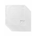 thumbnail image 1 of Cloth Napkins Set of 8 - 20x20 Inches, White Washable Reusable Table Napkins, Modern Simple White Backdrop Soft & Absortbent Dining Napkin for Party Wedding Hotel Restaurant, 1 of 8
