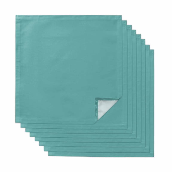 Cloth Napkins Set of 8 Turquoise Cocktail Napkins Modern Solid Color Washable Reusable Soft Dinner Table Napkins for Dinner Party Banquet Hotel Holiday Everyday Use 20x20 Inch