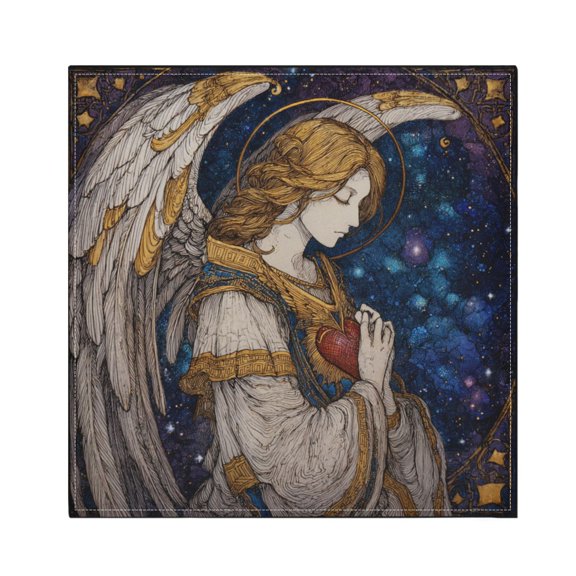 Cloth Napkins Set of1 100% Satin Peachskin Velvet 20x20inx1 Napkins Cloth napkins are washable Soft and Absorbent Archangel's Prayer
