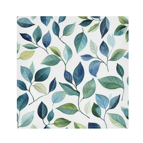 Cloth Napkins Set of1 100% Satin Peachskin Velvet, 20x20inx1 Napkins Cloth napkins are washable Soft and Absorbent Blue and Green