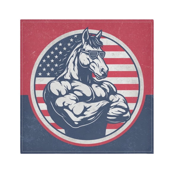 Cloth Napkins Set of1 100% Satin Peachskin Velvet 20x20inx1 Napkins Cloth napkins are washable Soft and Absorbent Muscular Horse