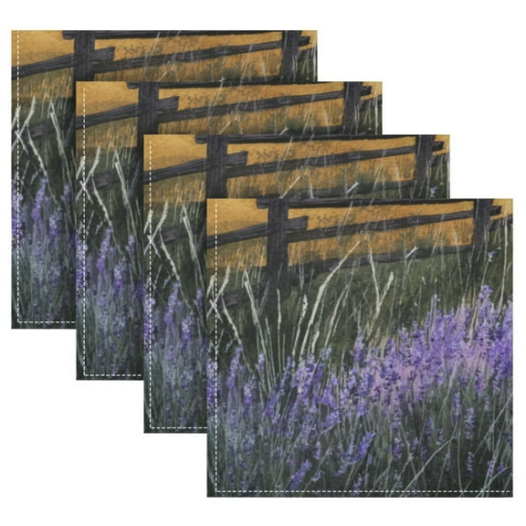 Cloth Napkins Set of4 100% Satin Peachskin Velvet 20x20inx4 Napkins Cloth napkins are washable Soft and Absorbent Groups Of Lavenders