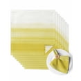 thumbnail image 1 of Cloth Napkins Watercolor Yellow White Ombre Washable Soft Kitchen Dinner Napkin Set of 8,Modern Country Art Theme Reusable Cocktail Napkins for Wedding Holiday Party Event,20x20In, 1 of 7