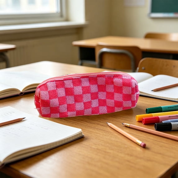 Cloth Pencil Pouch Makeup Bag, Colorful Travel Organizer for Cosmetics ...