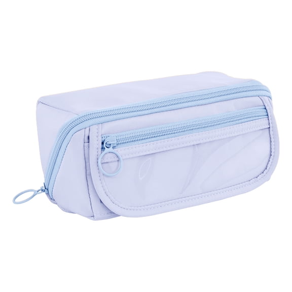 Cloth Pencil Storage Case, Multi Compartment Zipper Stationery Organizer With Large Capacity Design, Portable Pen Holder Bag For Writing Tools Accessories And Daily Storage