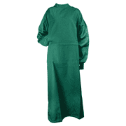 Cloth Procedure Medical Gown, Washable Reusable Gown, Long Sleeve & Elastic Cuff, 100% Cotton, Unisex, Medium