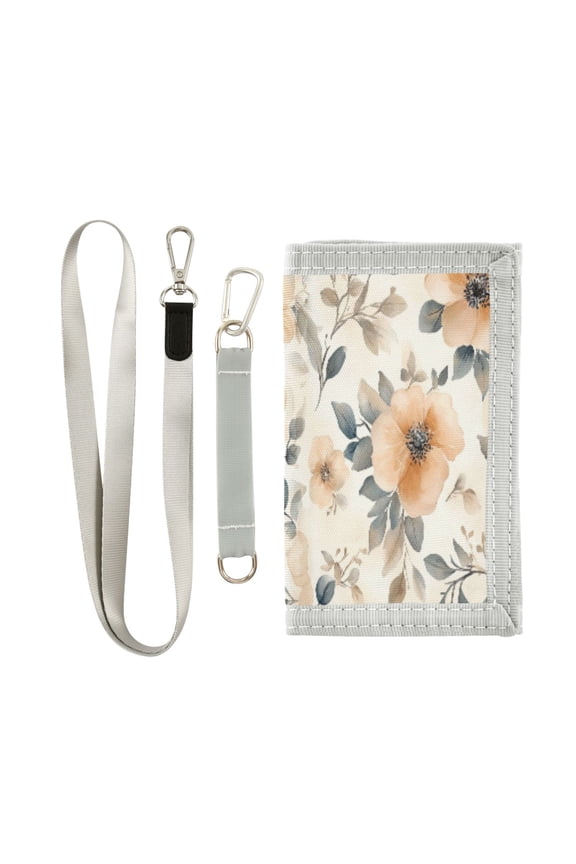 Cloth Purse Boys' Novelty Wallets Girls' Novelty Wallets Men's Wallets Women's Wallets Card Wallet Cash Wallet Student ID Bag Coin Wallet Beautiful Orange Flowers