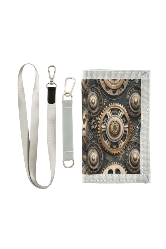 Cloth Purse Boys' Novelty Wallets Girls' Novelty Wallets Men's Wallets Women's Wallets Card Wallet Cash Wallet Student ID Bag Coin Wallet Beautiful Steampunk Gears