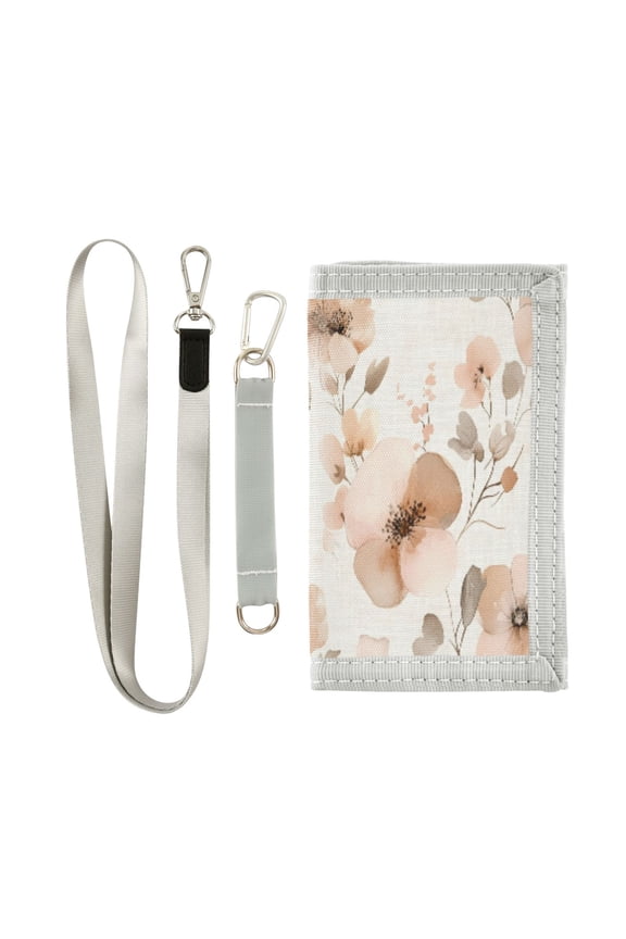 Cloth Purse Boys' Novelty Wallets Girls' Novelty Wallets Men's Wallets Women's Wallets Card Wallet Cash Wallet Student ID Bag Coin Wallet Blooming Orange Flower