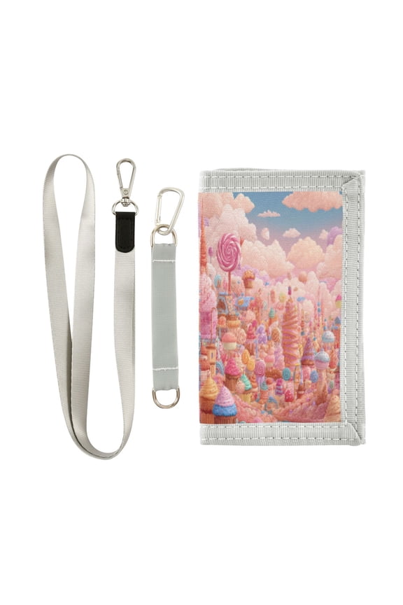 Cloth Purse Boys' Novelty Wallets Girls' Novelty Wallets Men's Wallets Women's Wallets Card Wallet Cash Wallet Student ID Bag Coin Wallet Candy Land Tower Sweets