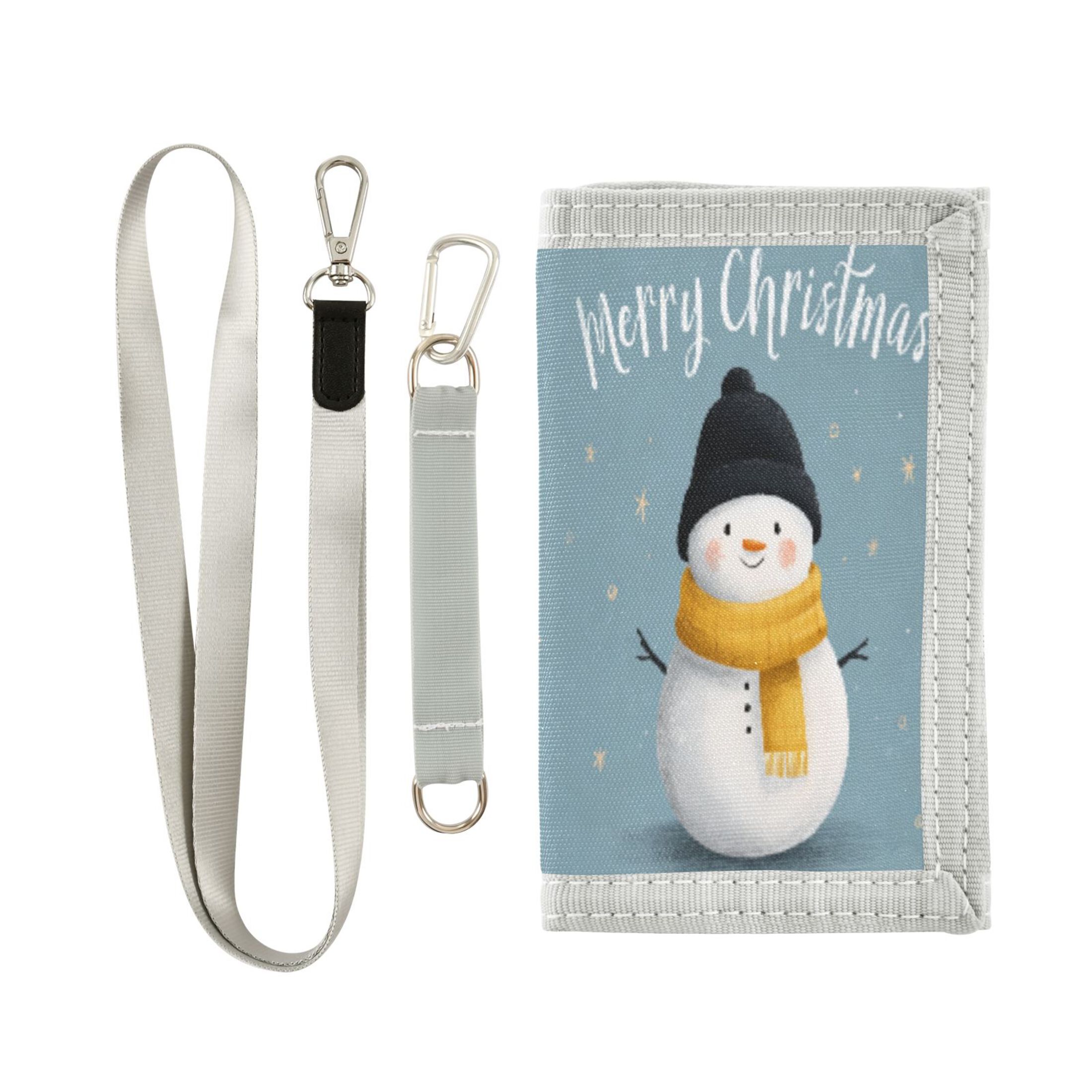 Chala Snowman Zip-Around Wallet - 5x6x1 Inches, Snowman Charm, Zippered Coin Pocket 1 thumbnail image