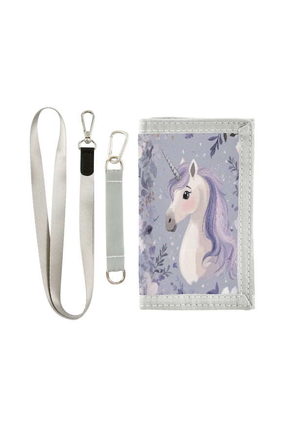 Cloth Purse Boys' Novelty Wallets Girls' Novelty Wallets Men's Wallets Women's Wallets Card Wallet Cash Wallet Student ID Bag Coin Wallet Cool Cute Unicorn
