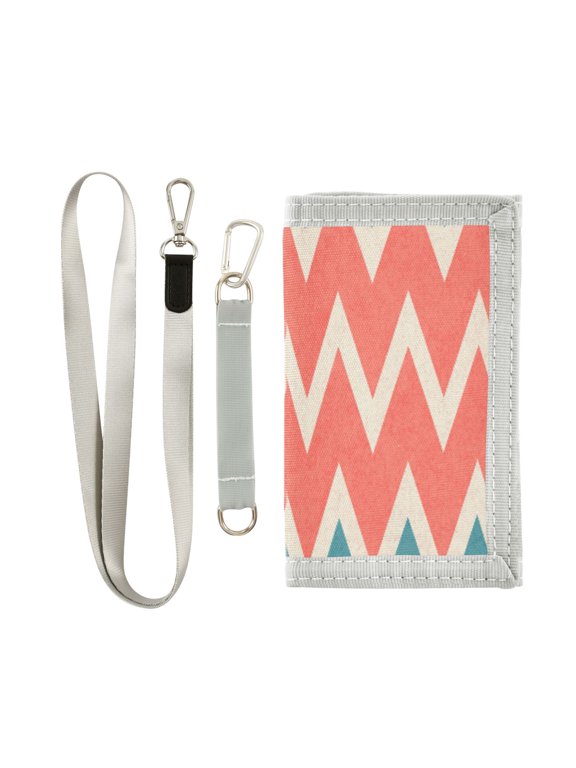 Cloth Purse Boys' Novelty Wallets Girls' Novelty Wallets Men's Wallets Women's Wallets Card Wallet Cash Wallet Student ID Bag Coin Wallet Coral Zigzag Chevron Wave