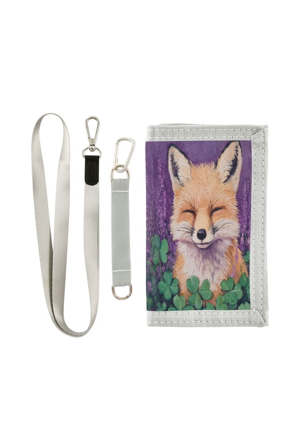 Cloth Purse Boys' Novelty Wallets Girls' Novelty Wallets Men's Wallets Women's Wallets Card Wallet Cash Wallet Student ID Bag Coin Wallet Cute Sleeping Fox