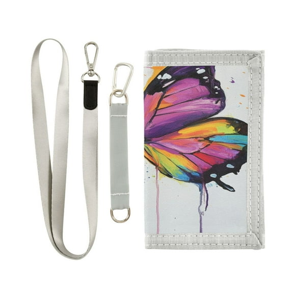 Cloth Purse Boys' Novelty Wallets Girls' Novelty Wallets Men's Wallets Women's Wallets Card Wallet Cash Wallet Student ID Bag Coin Wallet Dogs and Colorful Butterflies