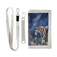 thumbnail image 1 of Cloth Purse Boys' Novelty Wallets Girls' Novelty Wallets Men's Wallets Women's Wallets Card Wallet Cash Wallet Student ID Bag Coin Wallet Flower Tiger, 1 of 7