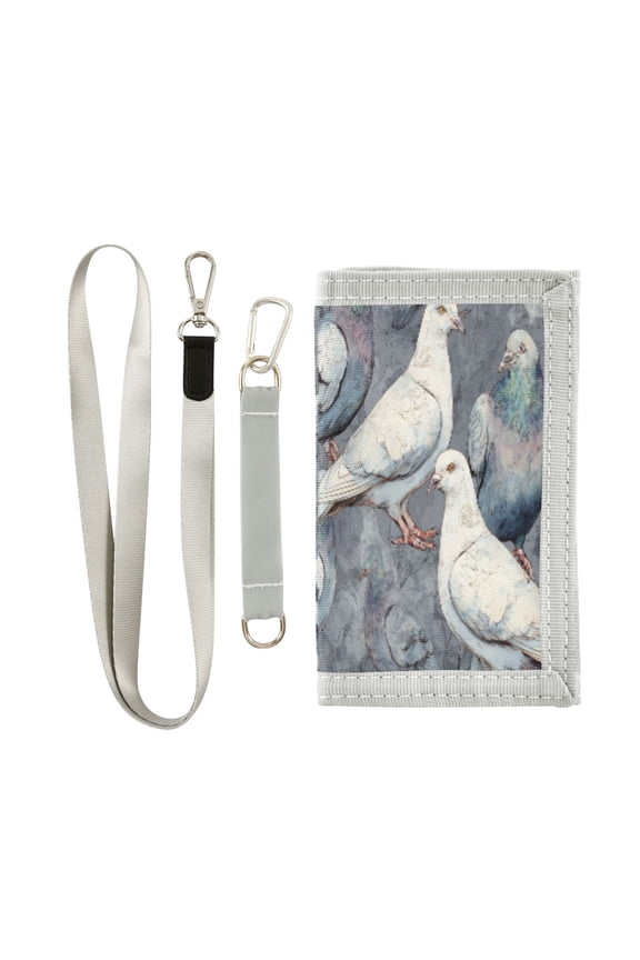 Cloth Purse Boys' Novelty Wallets Girls' Novelty Wallets Men's Wallets Women's Wallets Card Wallet Cash Wallet Student ID Bag Coin Wallet Ink-wash Pigeon Art