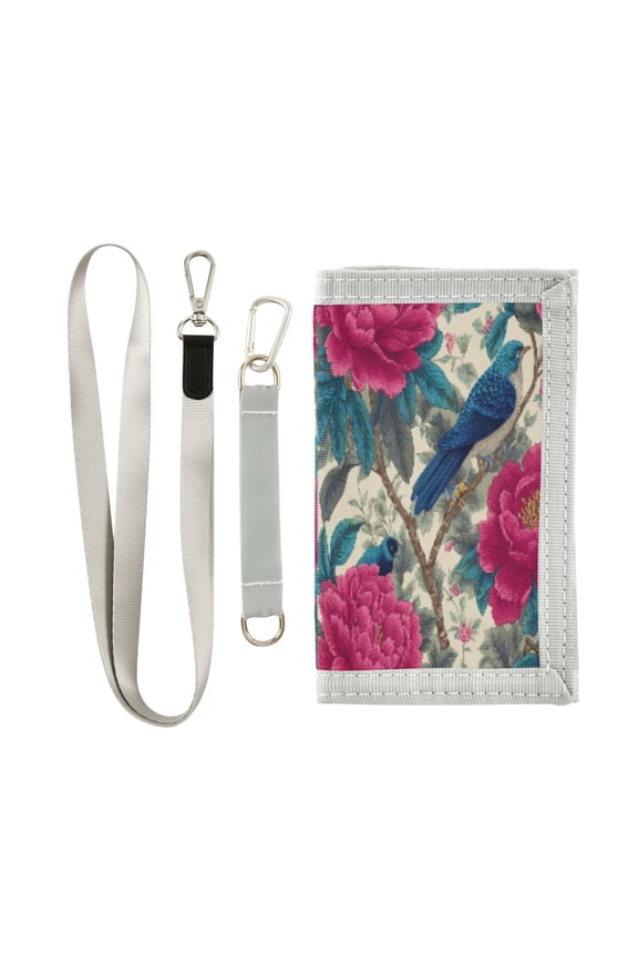 Cloth Purse Boys' Novelty Wallets Girls' Novelty Wallets Men's Wallets Women's Wallets Card Wallet Cash Wallet Student ID Bag Coin Wallet Lovely Flowers and Birds