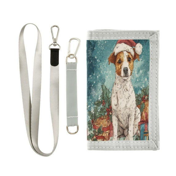 Cloth Purse Boys' Novelty Wallets Girls' Novelty Wallets Men's Wallets Women's Wallets Card Wallet Cash Wallet Student ID Bag Coin Wallet Magical Christmas Cute Dog