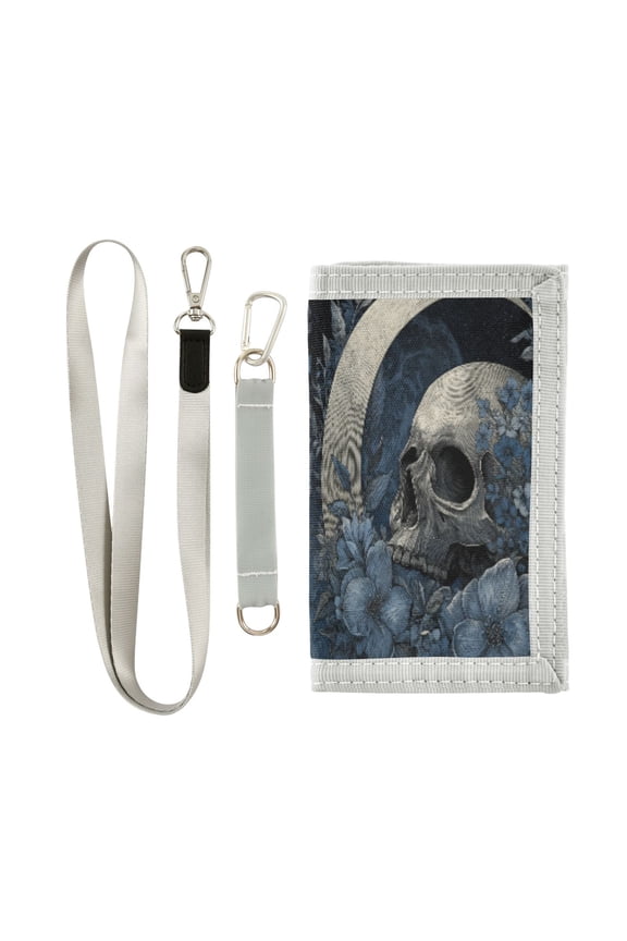 Cloth Purse Boys' Novelty Wallets Girls' Novelty Wallets Men's Wallets Women's Wallets Card Wallet Cash Wallet Student ID Bag Coin Wallet Moon Skull