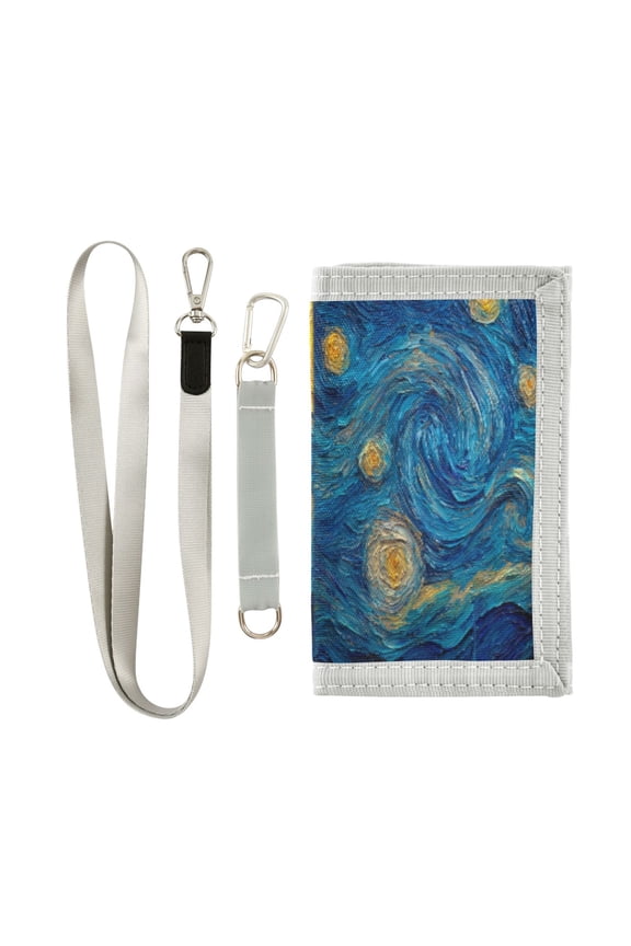 Cloth Purse Boys' Novelty Wallets Girls' Novelty Wallets Men's Wallets Women's Wallets Card Wallet Cash Wallet Student ID Bag Coin Wallet Starry Night Beautiful