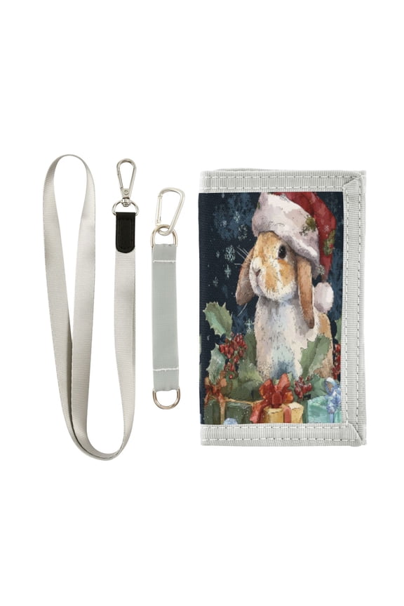 Cloth Purse Boys' Novelty Wallets Girls' Novelty Wallets Men's Wallets Women's Wallets Card Wallet Cash Wallet Student ID Bag Coin Wallet Warm Christmas Orange Rabbit