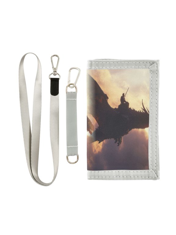 Cloth Purse Boys' Novelty Wallets Girls' Novelty Wallets Men's Wallets Women's Wallets Card Wallet Cash Wallet Student ID Bag Coin Wallet Warrior Dragon