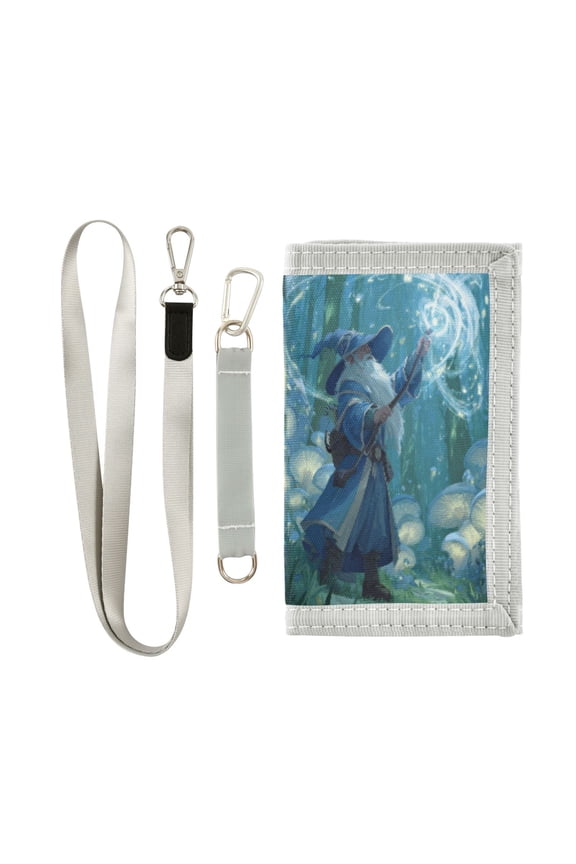 Cloth Purse Boys' Novelty Wallets Girls' Novelty Wallets Men's Wallets Women's Wallets Card Wallet Cash Wallet Student ID Bag Coin Wallet Wizard Casting Forest Magic