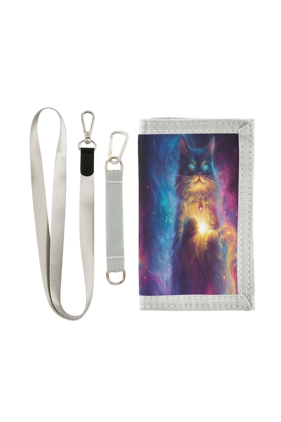 Cloth Purse Boys' Novelty Wallets Girls' Novelty Wallets Men's Wallets Women's Wallets Card Wallet Cash Wallet Student ID Bag Coin Wallet Wizard Cat