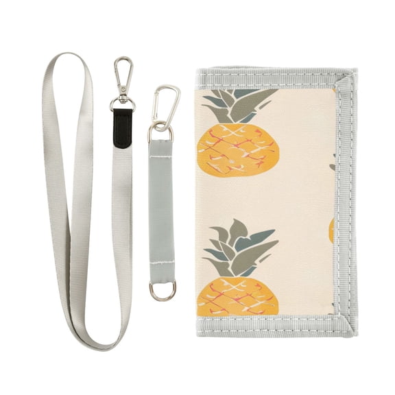 Cloth Purse Boys' Novelty Wallets Girls' Novelty Wallets Men's Wallets Women's Wallets Card Wallet Cash Wallet Student ID Bag Coin Wallet Yellow Pineapple