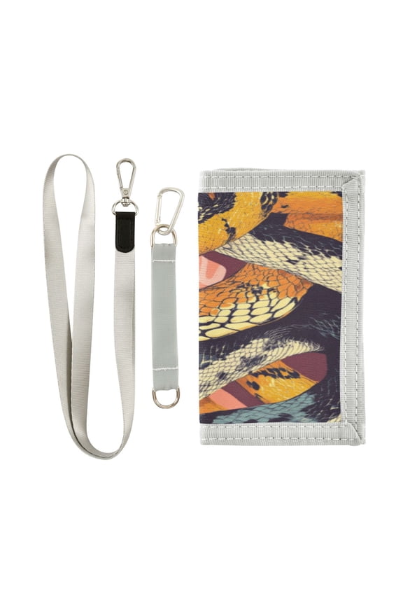 Cloth Purse Boys' Novelty Wallets Girls' Novelty Wallets Men's Wallets Women's Wallets Card Wallet Cash Wallet Student ID Bag Coin Wallet Yellow Snake