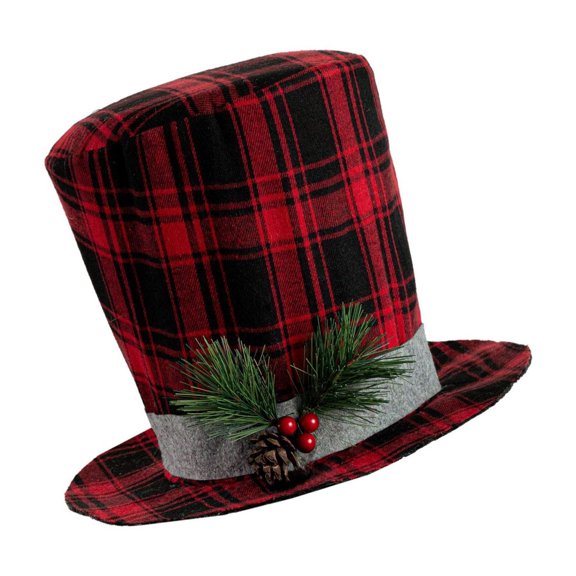 Luxurious Fabric Christmas Tree Hat Toppers Sturdy Materials Dateless Design Perfect For Family Gatherings