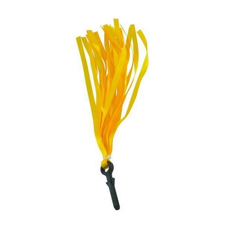 Cloth Streamers Pair Bicycle Grips Tassel, Yellow