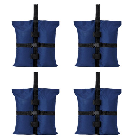 Cloth Tent Weight Bags with Hook-and-Loop Fill Closures and Handles