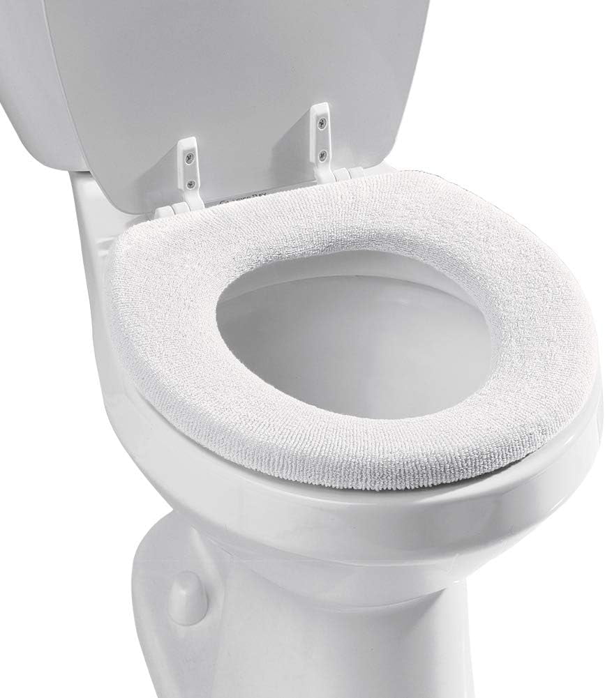 Cloth Toilet Seat Cover White, White