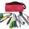 thumbnail image 1 of Cloth Tool Bag | Heavy Duty 600D Utility Storage Pouch for Electrician, Carpenter, Construction | Multi-Pocket Design for Tools & Accessories | 1-Pack, 1 of 5