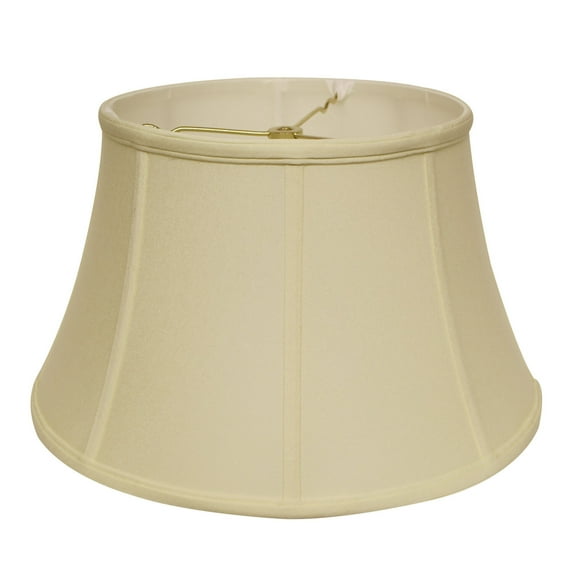 Cloth & Wire Off White Shallow Drum Softback Fabric Lampshade with Washer Fitter