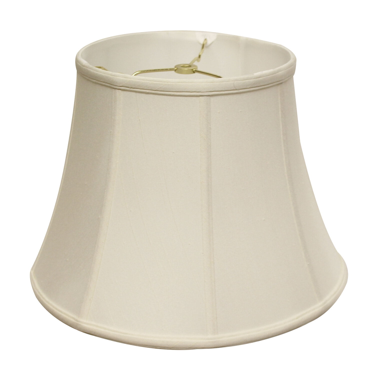 Cloth & Wire Modified Bell Softback Lampshade with Washer Fitter, White