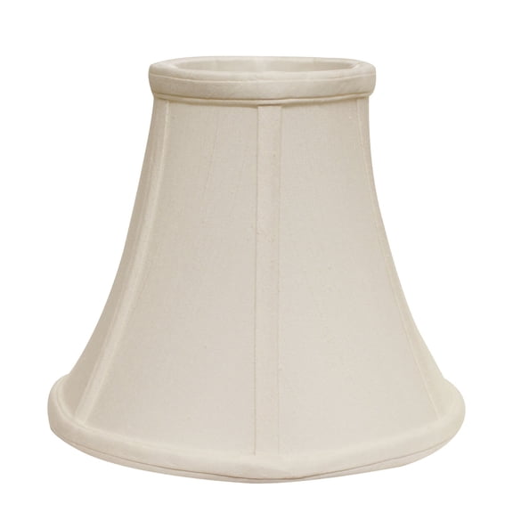 Slant Bell Softback Lampshade with Washer Fitter, White