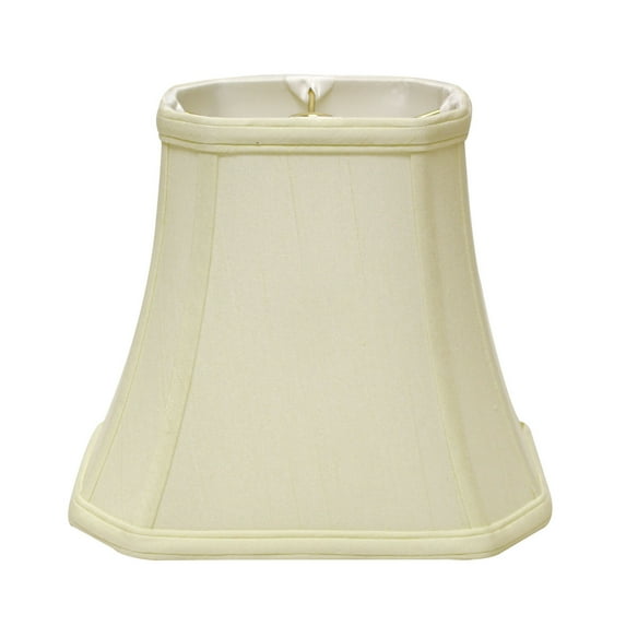Slant Cut Corner Rectangle Bell Softback Lampshade with Washer Fitter, Egg