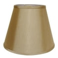 thumbnail image 1 of Cloth & Wire Deep Empire Hardback No Slub Lampshade with Washer Fitter, Tan Color Natural Fabric Lampshade for Table Lamps, 10" Top x 18" Bottom x 13" Height, 1 of 3