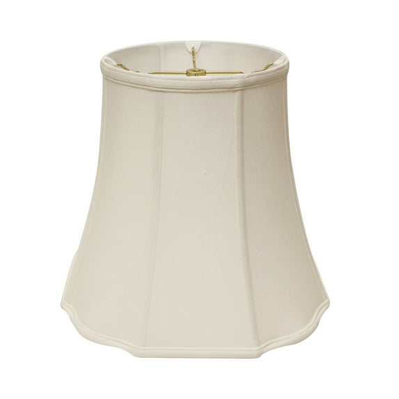 Slant Fancy Octagon Softback Lampshade with Washer Fitter, White